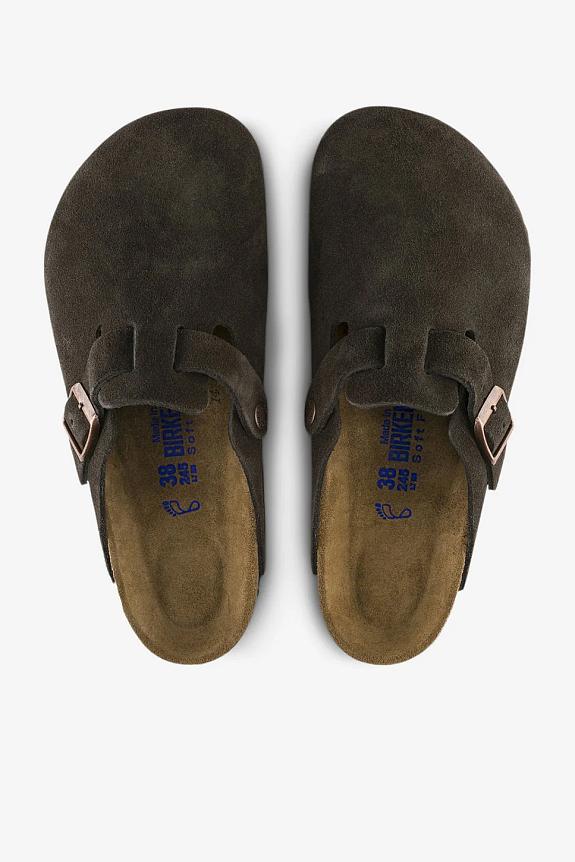 Birkenstock Boston Suede SFB Mocca-2
