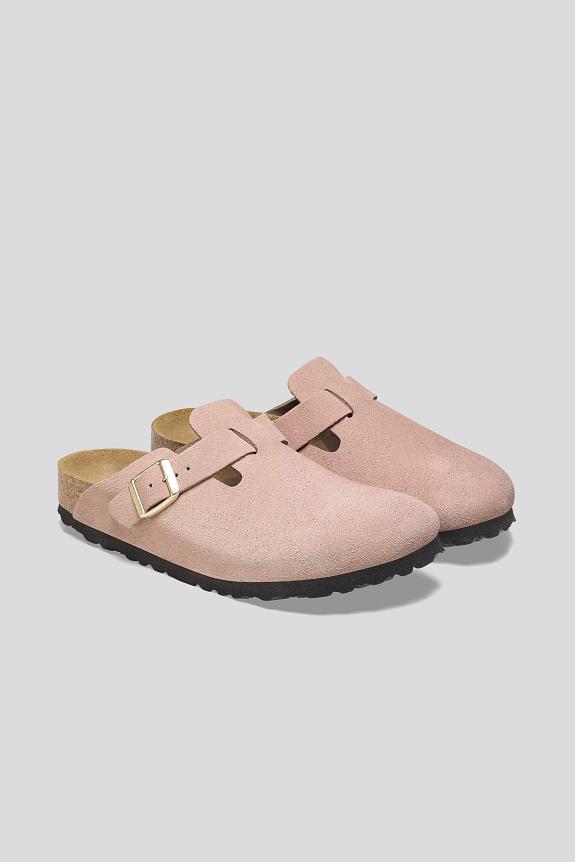 Birkenstock Boston Suede Leather Light Rose