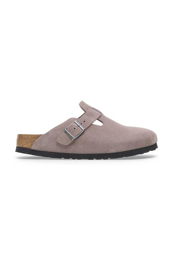 Birkenstock Boston Suede Leather Faded Purple-2