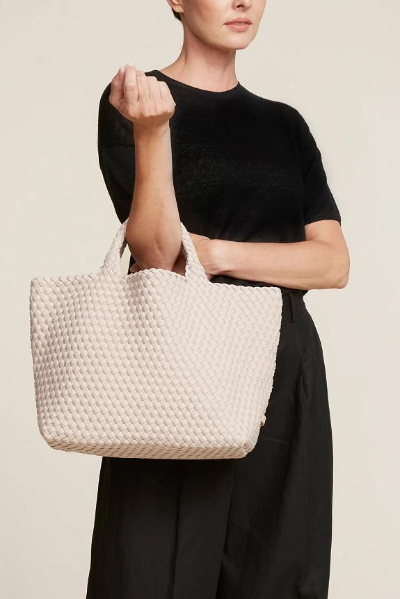 Naghedi St Barths Medium Tote Shell Pink-1