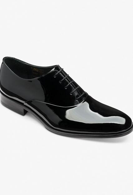 LOAKE Patent Black Oxford