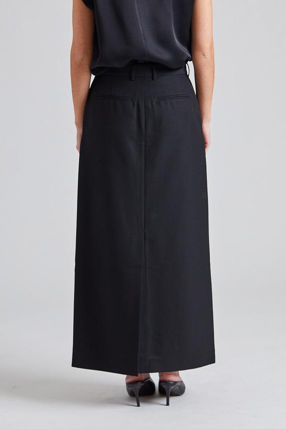 Toteme Low-Waist Straight Skirt Black 